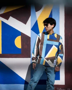 Genser. Thorvald Hellesen x Holzweiler, «Bloom Blue mix»