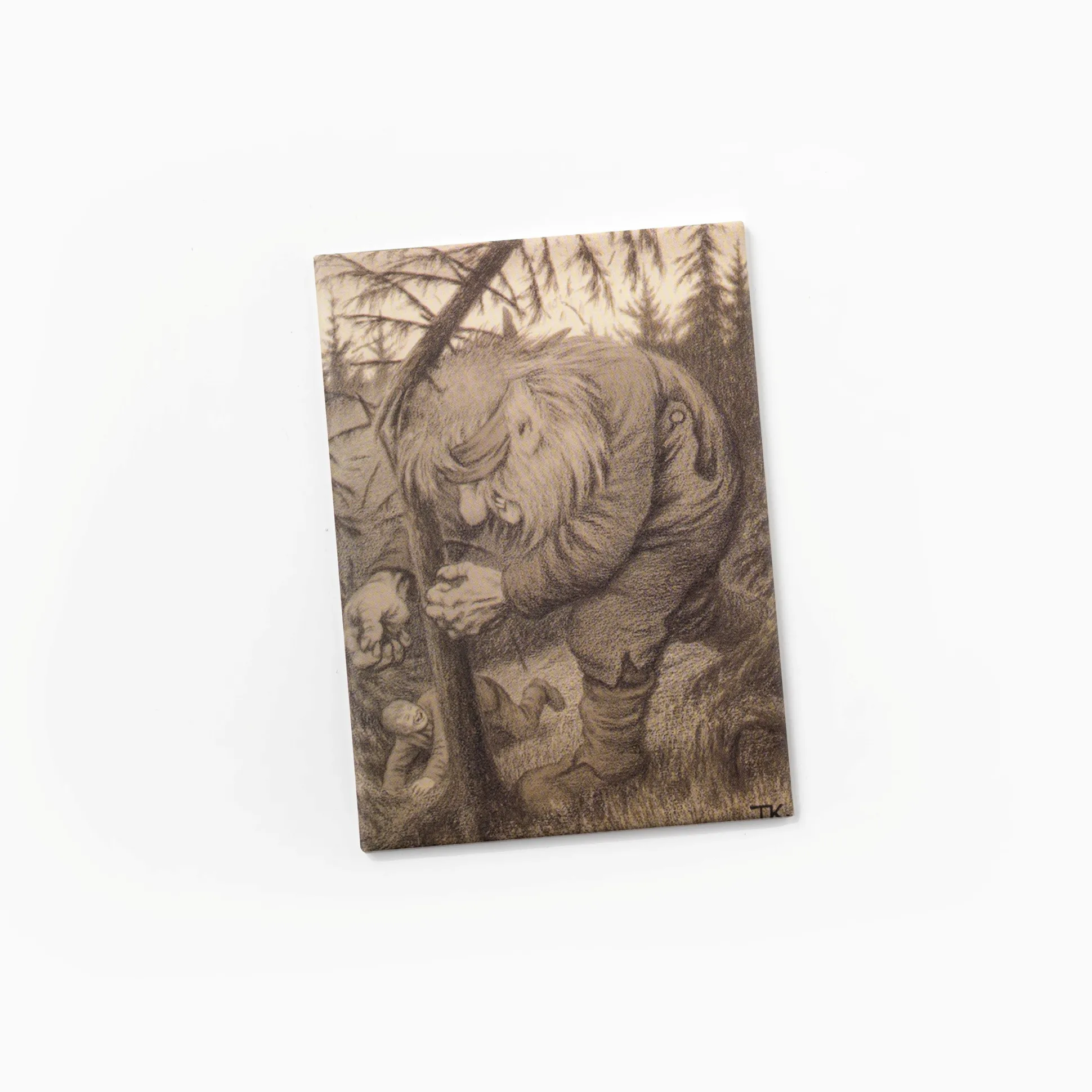 Magnet. Theodor Kittelsen, «Hau, hau, det skulle troll være blindebukk lenger! skrek trollet»