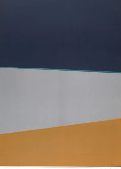 Plakat 50 x 70 cm. Anna-Eva Bergman, «L 15-1972 Jord, hav, himmel»