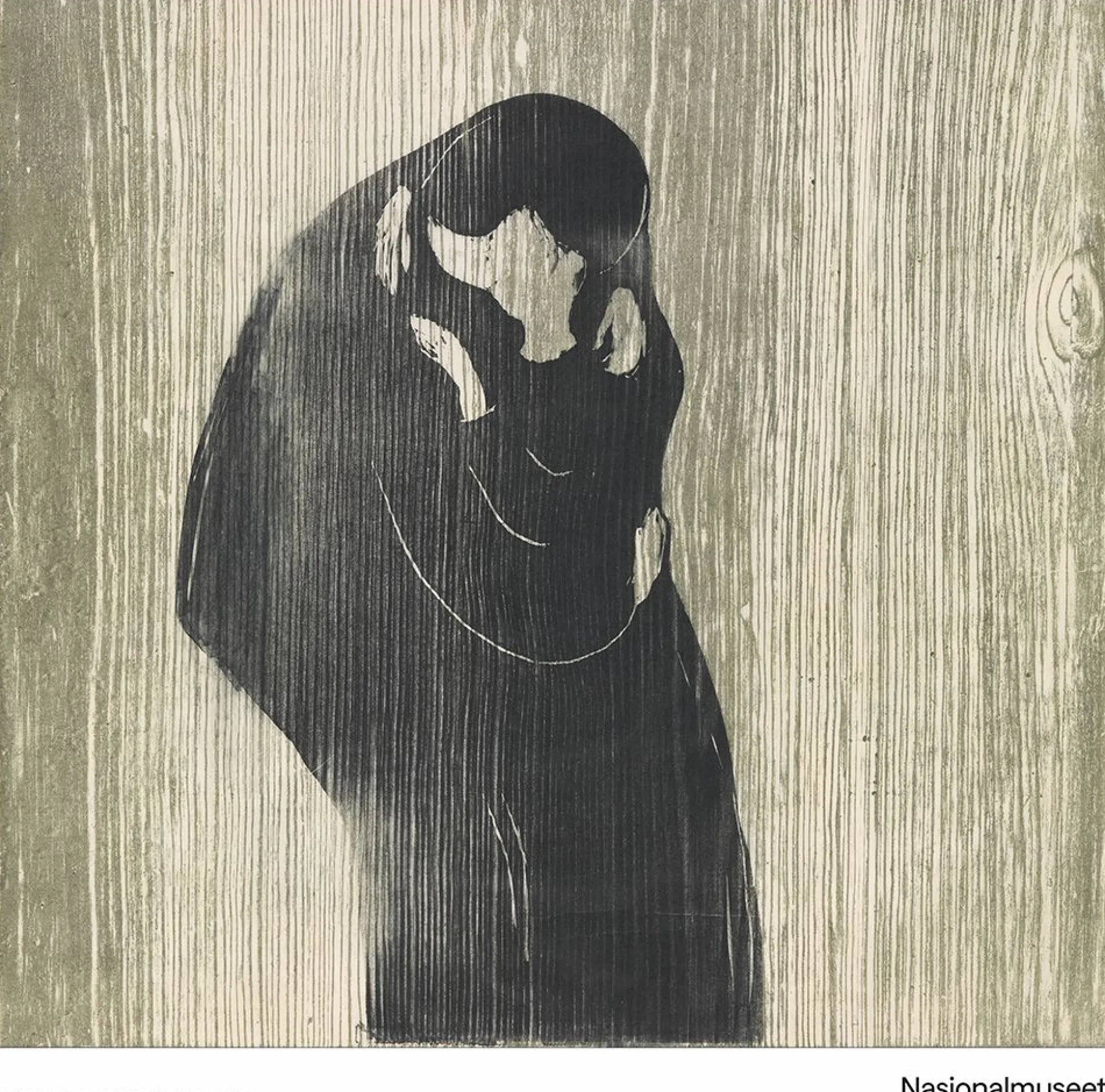 Plakat 50 x 50 cm. Edvard Munch, «Kyss»