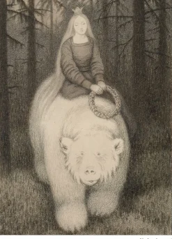 Plakat 50 x 70 cm. Theodor Kittelsen, Illustrasjon til «Kvitebjørn kong Valemon»