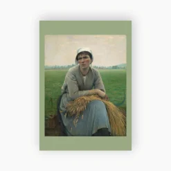 Postkort. Asta Nørregaard, «Bondekone fra Normandie»
