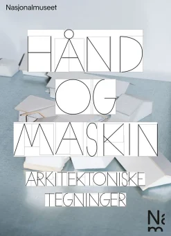 Utstillingsplakat 50 x 70 cm. Hånd og maskin. «Arkitektoniske tegninger» Nr. 2