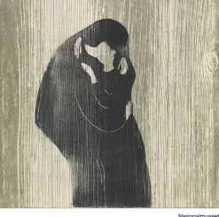 Plakat 50 x 50 cm. Edvard Munch, «Kyss»