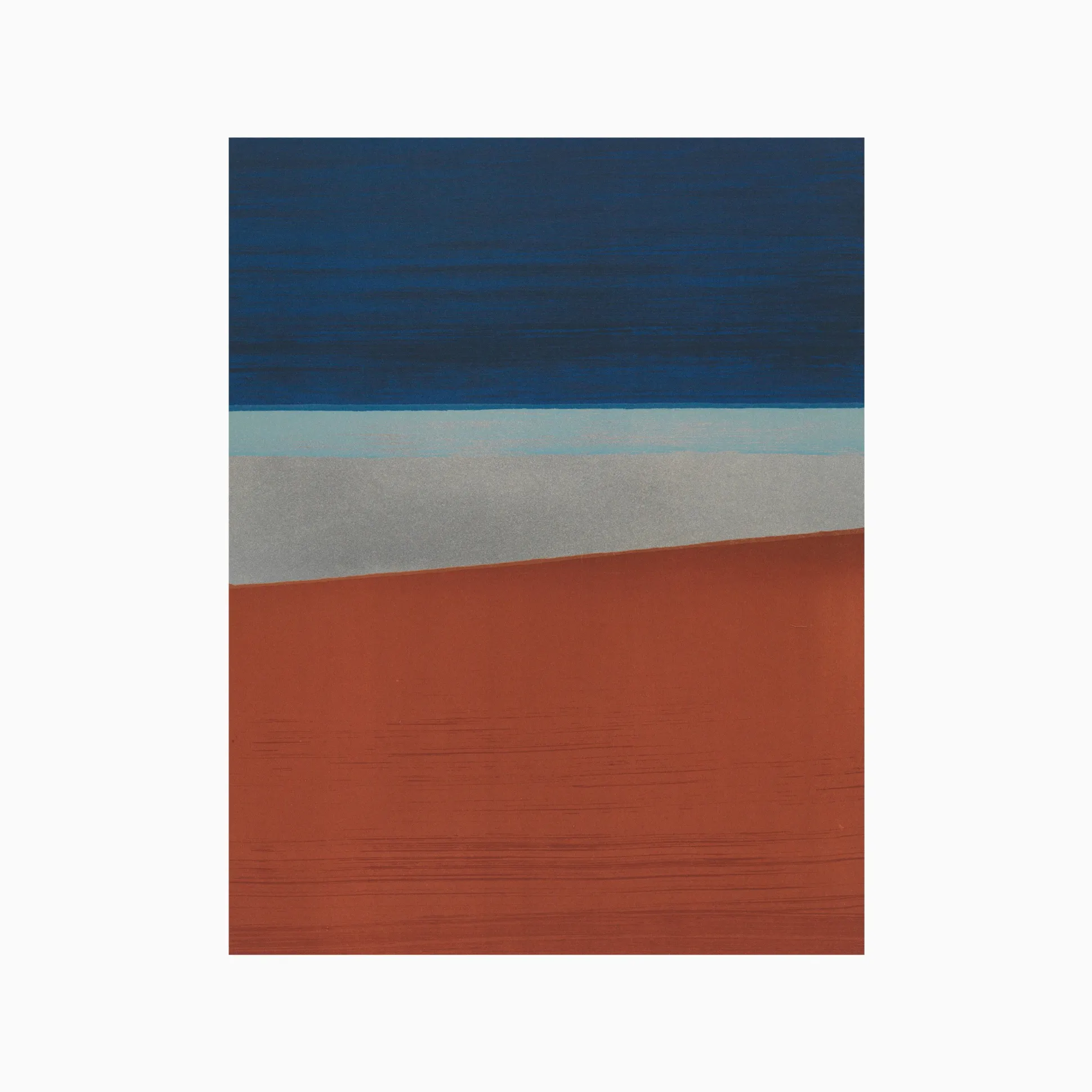 Postkort. Anna-Eva Bergman. «L10-1970 Rød Jord»