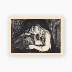 Postkort. Edvard Munch, «Vampyr II»