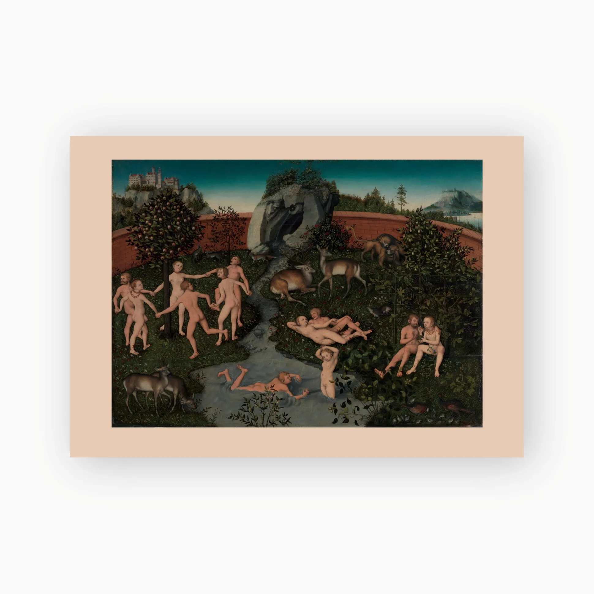 Postkort. Lucas Cranach d.e., «Gullalderen»
